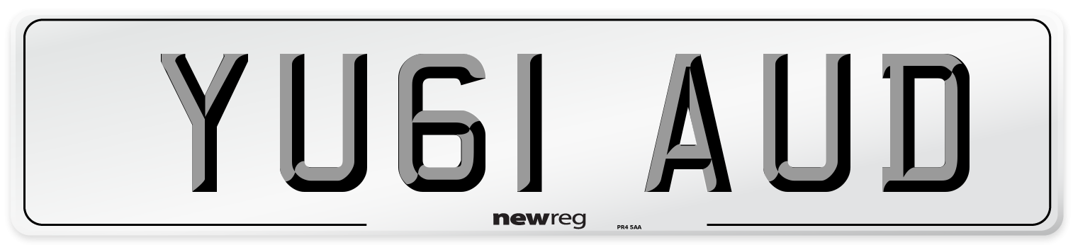 YU61 AUD Number Plate from New Reg